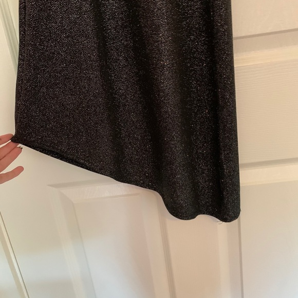 Halter top style black sparkly dress - Picture 5 of 9